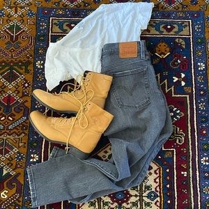 Levi’s Faded Black 501 Skinny Jeans size 24x28